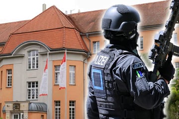Vermeintliche Pistole an Pirnaer Berufsschule entdeckt: Sondereinheit im Einsatz