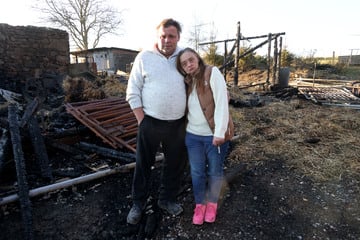 Haus in Sachsen brennt komplett nieder: Ehepaar verliert alles