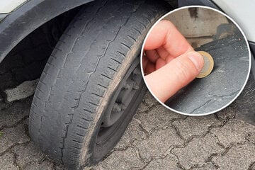 Unfassbar! Polizei stoppt Laster mit extrem abgenutzten Reifen