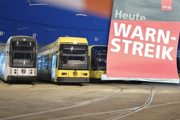 Warnstreik in Sachsen: Heute stehen Busse und Bahnen still