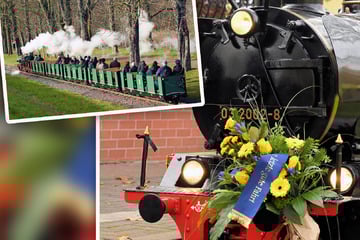 Leipzig: Parkeisenbahn wird zum Trauerzug: Urne des Ex-Chefs fährt letzte Runde mit