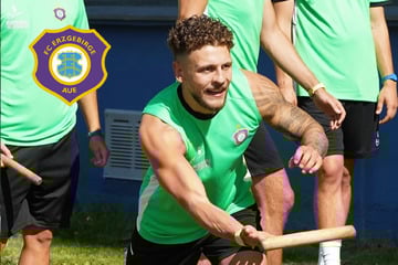 Der FC Erzgebirge Aue trainiert jetzt in giftigem Neongrün