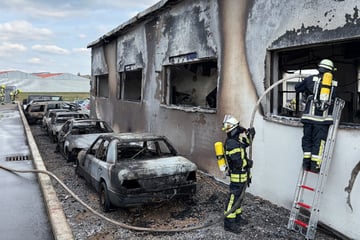 Inferno zerstört Werkstatt und mehrere Autos