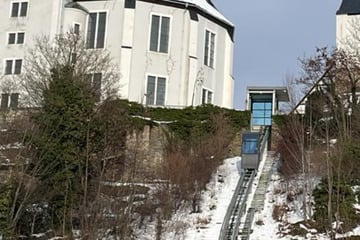 Wieder steht er still: Schrägaufzug in Schwarzenberg außer Betrieb