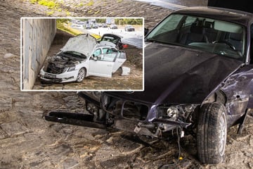 Unfall A72: Skoda und BMW auf A72 zusammengekracht: Auch vier Kinder verletzt