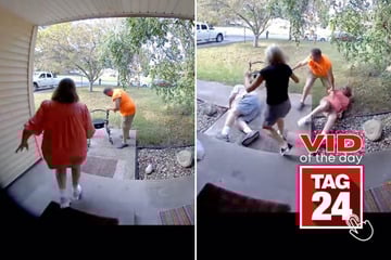 Viral Video of the Day for September 5, 2025: Grandma's fall sparks hilarious domino of stumbles!