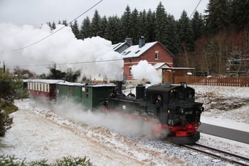 Eine der kürzesten Museumsbahnen in Sachsen: Das "Bahnl" dampft wieder los