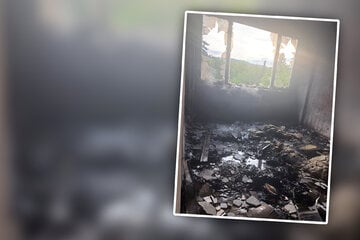 Feuer in altem Verwaltungsgebäude: Polizei sichert Spuren