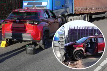 Schwerer Unfall in Sachsen: Toyota-Fahrerin rauscht frontal in Lastwagen