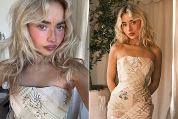 Sabrina Carpenter wows with soft glam and patchwork gown at Variety Hitmakers