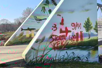 Chemnitz: Neue Brücke in Chemnitz schon wieder beschmiert