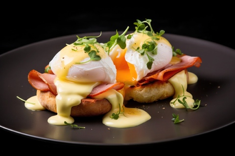 Eier Benedict Rezept: pochierte Eier mit Sauce Hollandaise