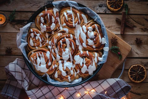 Zimtschneckenkuchen: einfaches Rezept