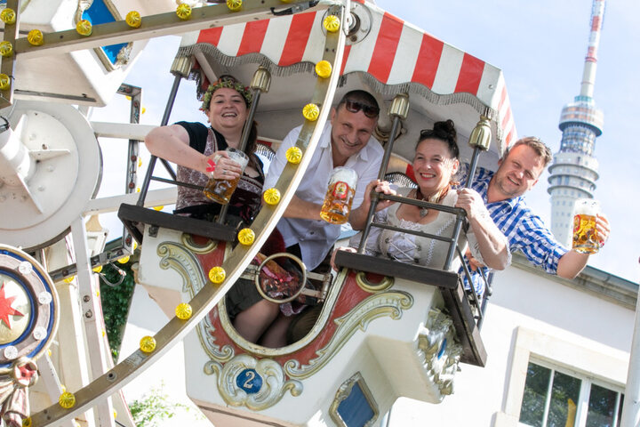 Dresden Kleines Oktoberfest An der Elbe entsteht eine