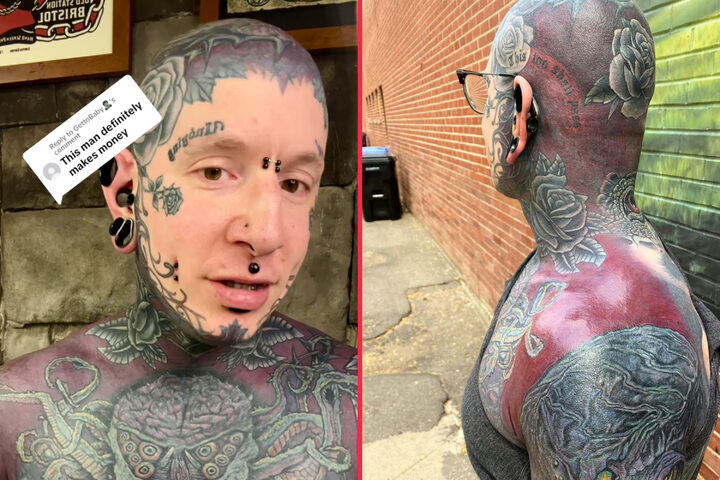 Extreme tattoo addict Remy reveals cost of dramatic transformation