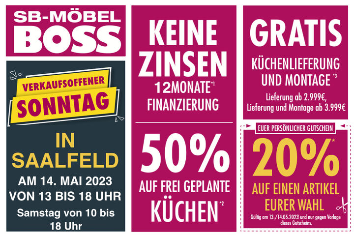 Super Angebote bei Möbel Boss in Saalfeld Das gibt's am