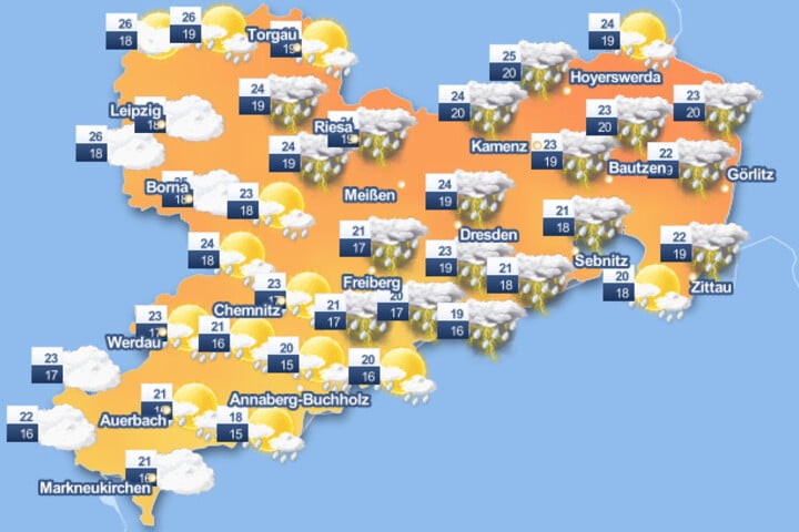 Wetter In Sachsen: Sturm Und Gewitter Im Anflug Prophezeien ...