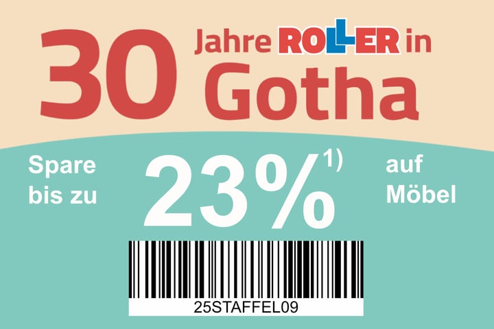ROLLER in Gotha macht am Samstag (1.3.) mega Angebote