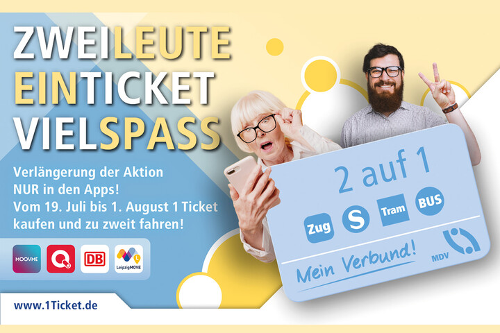 Wegen hoher Nachfrage! MDV verlängert diese TicketAktion