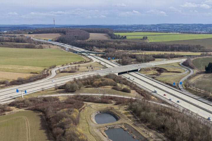 Wunderschne Baustelle A4 Dresden Bildnull