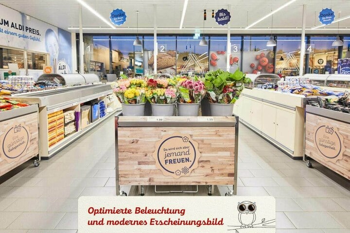Hier am Freitag (21.5.) ein neuer ALDI in Dresden
