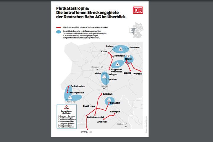 UnwetterKatastrophe So schwer hat es Autobahnen und