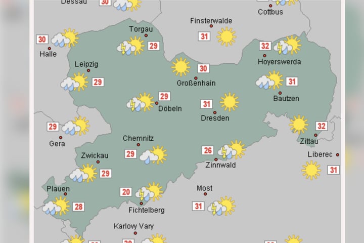 Hitze Macht Pause: Leichte Abkühlung Und Gewitter In Sachsen Erwartet