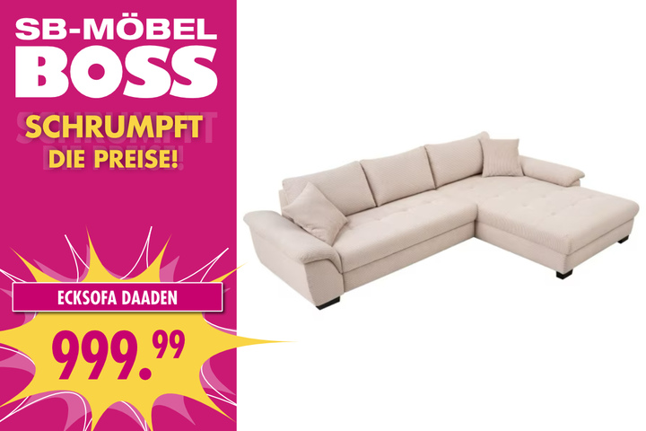 Möbel Boss senkt am Samstag (23.3.) massiv die Preise auf diese coolen
