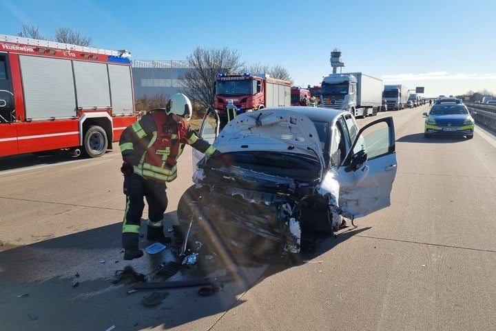 Unfall A14 Leipzignull