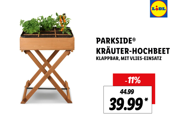 Hochbeete sind bei Lidl gerade im Angebot