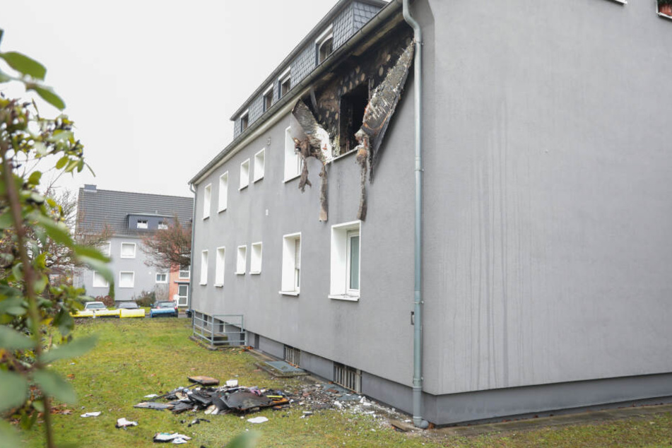 Die Wohnung ist komplett ausgebrannt.