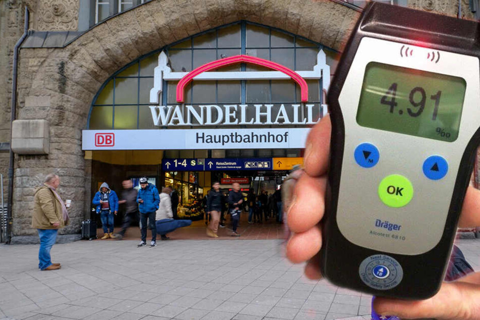Die Bundespolizei nahm am Hamburger Hauptbahnhof einen Polen mit fast 5 Promille in Gewahrsam.