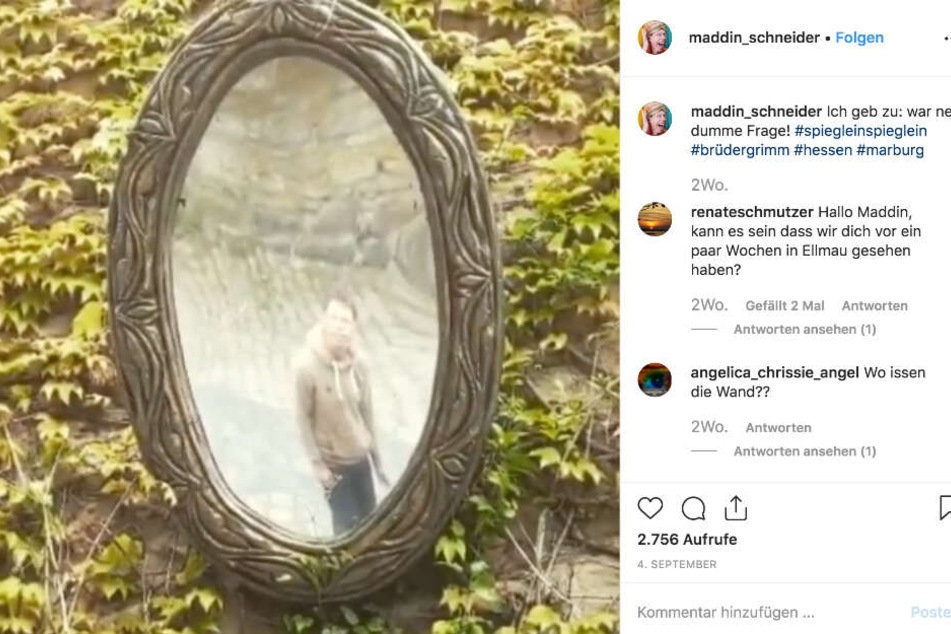 Der Screenshot zeigt den Instagram-Post von Maddin Schneider vom 4. September.