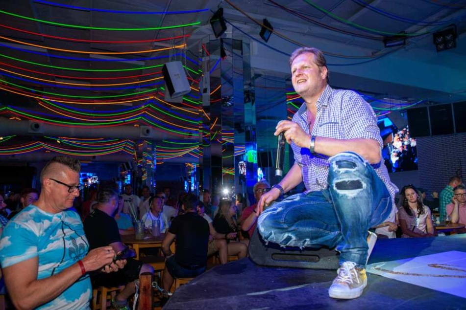 Jens Büchner im Megapark auf Mallorca.