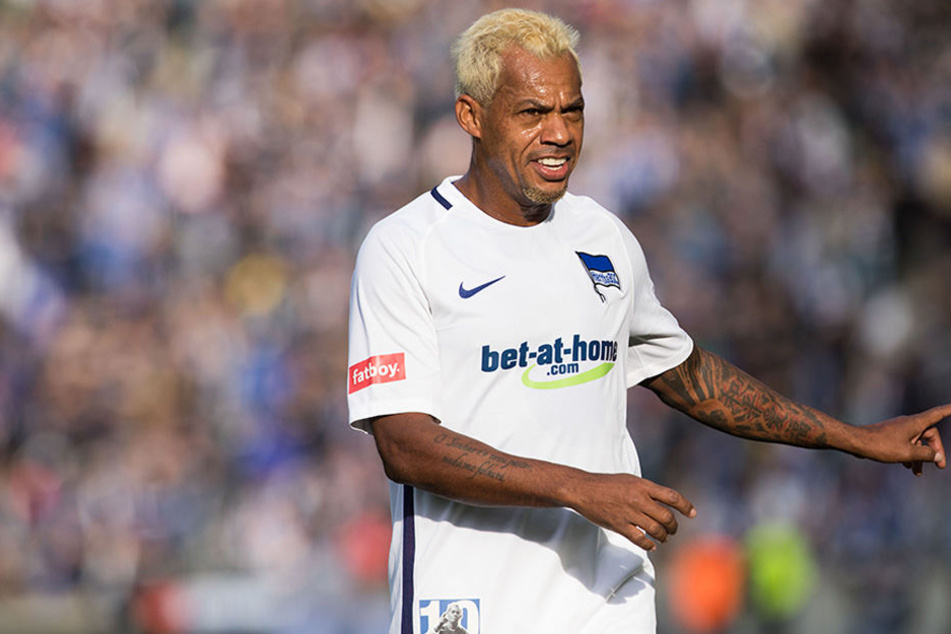 Marcelinho bei seinem Abschiedsspiel im Berliner Olympiastadion.