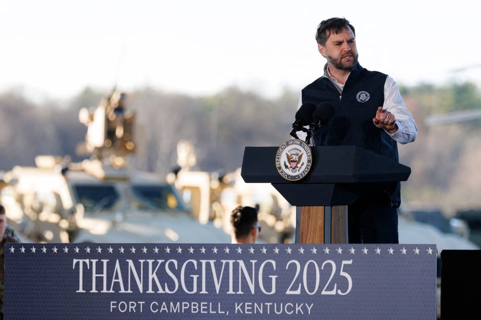 JD Vance rants about turkey in Thanksgiving speech to troops: "You're all full of s**t"