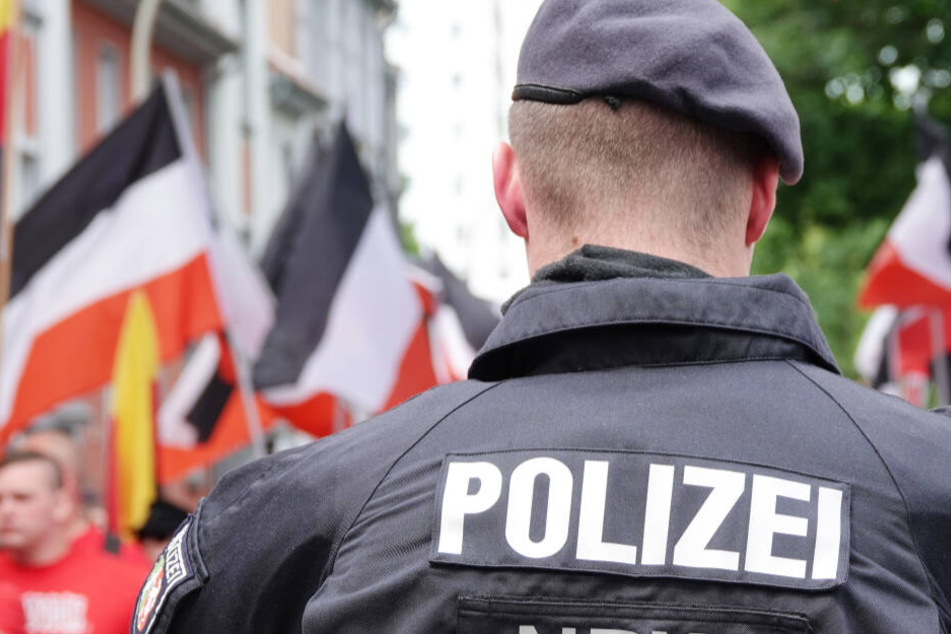 Das Foto aus dem Mai 2019 zeigt eine Demonstration der Partei „Die Rechte“ in Dortmund.