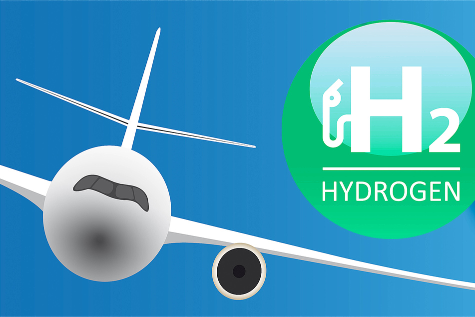 Zero-carbon flights could be completed with green liquid hydrogen.