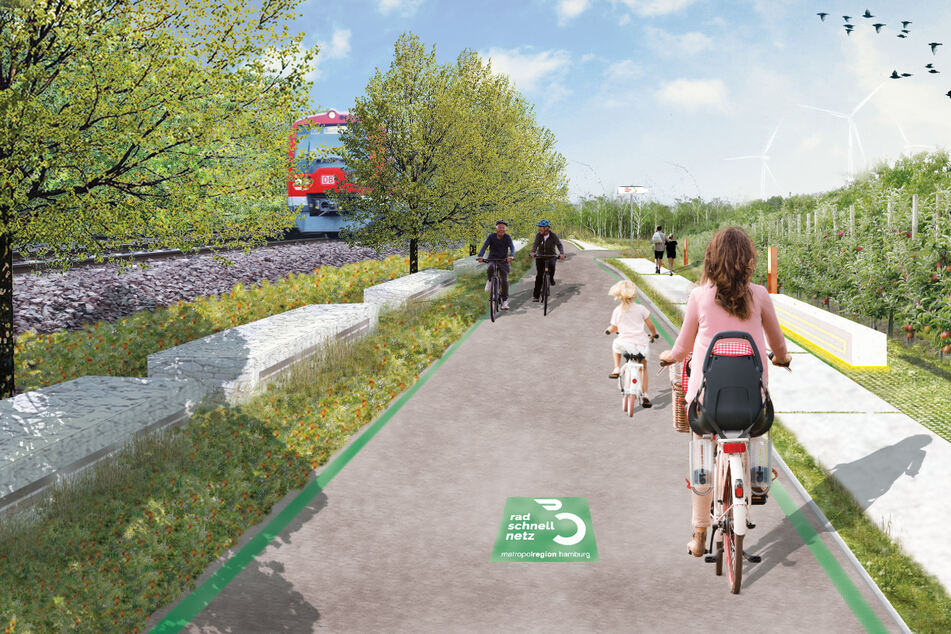 Hier könnten bald sieben Radschnellwege nach Hamburg gebaut werden