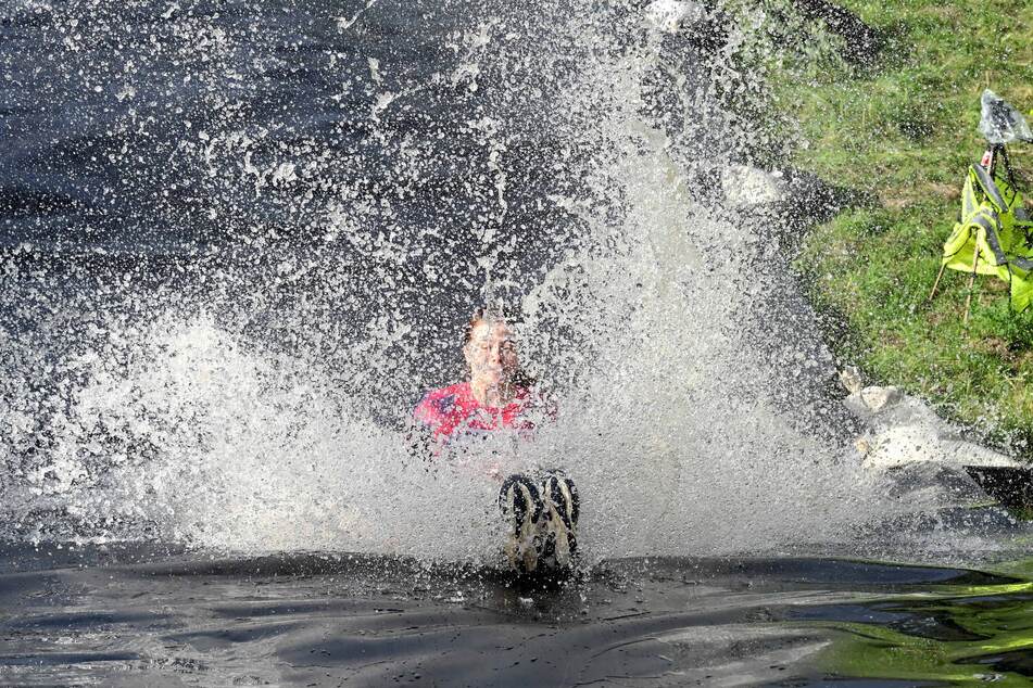Zur Abwechslung ist man auch mal in sauberem Wasser gelandet.