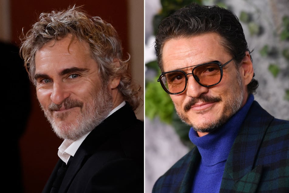 Hollywood stars Joaquin Phoenix and Pedro Pascal (r.) have added their names to a letter condemning the film industry's silence on Israel's genocide in Gaza.