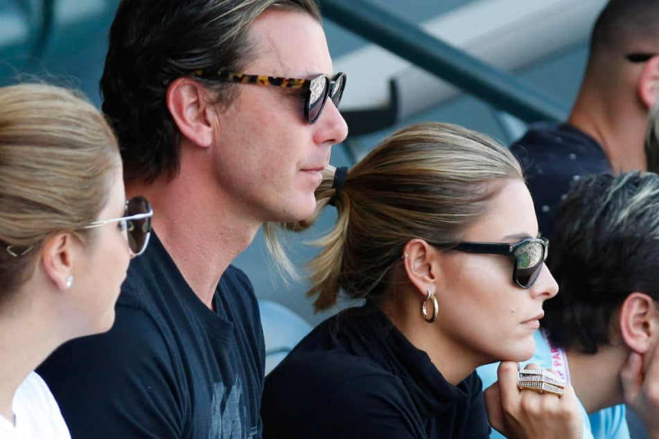 Sophia und Gavin schauen sich ein Tennis-Match der ATP-Tour in Indian Wells, USA, an.