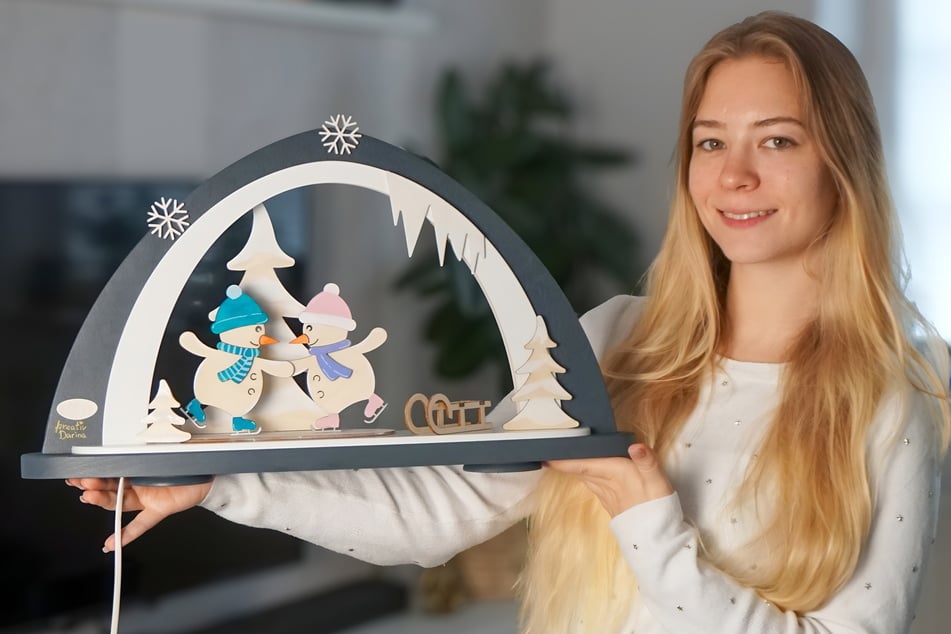 Darina Szisnat (24), Bloggerin aus Bremen, hat einen der vier Leerbögen für den guten Zweck gestaltet.