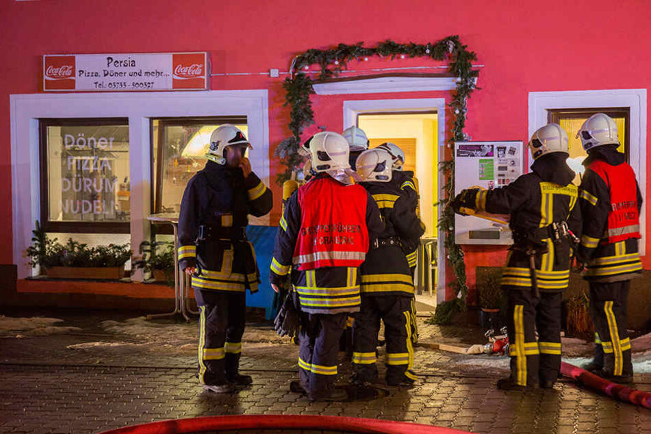 Feuerwehren aus vier Orten waren bei dem Brand im Einsatz.