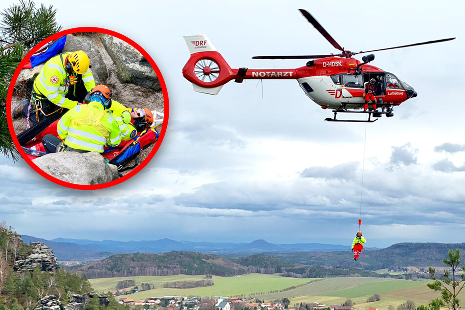 Mehrere Rettungsflüge in Sächsischer Schweiz: Das ist passiert!