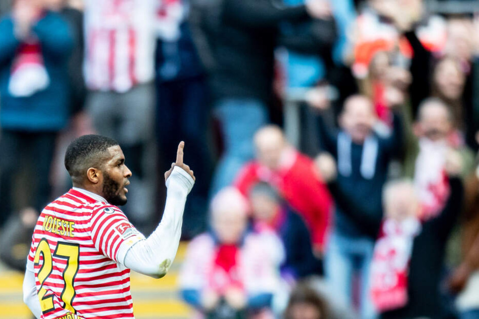 Anthony Modeste beim Spiel für den 1. FC Köln gegen Sandhausen.
