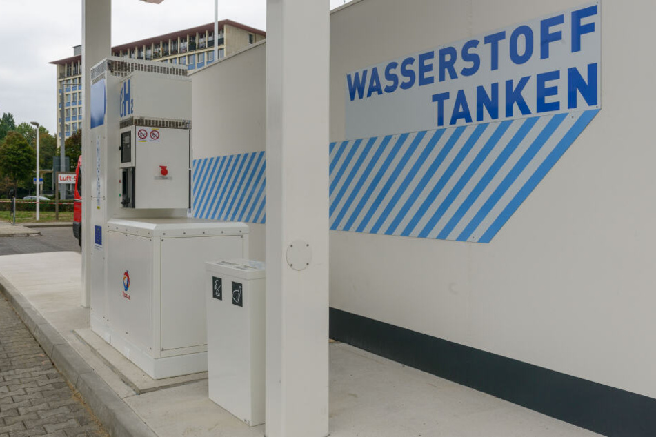 Die erste Wasserstofftankstelle Sachsens entstand an der Wiener Straße in Dresden.