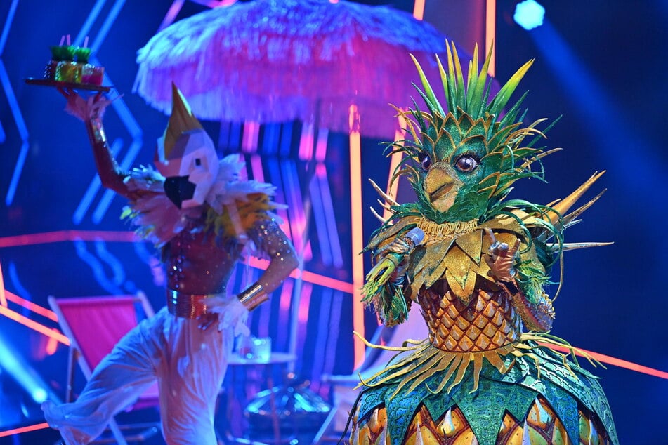 Die Ananas performte "Please don’t stop the music" von Rihanna.