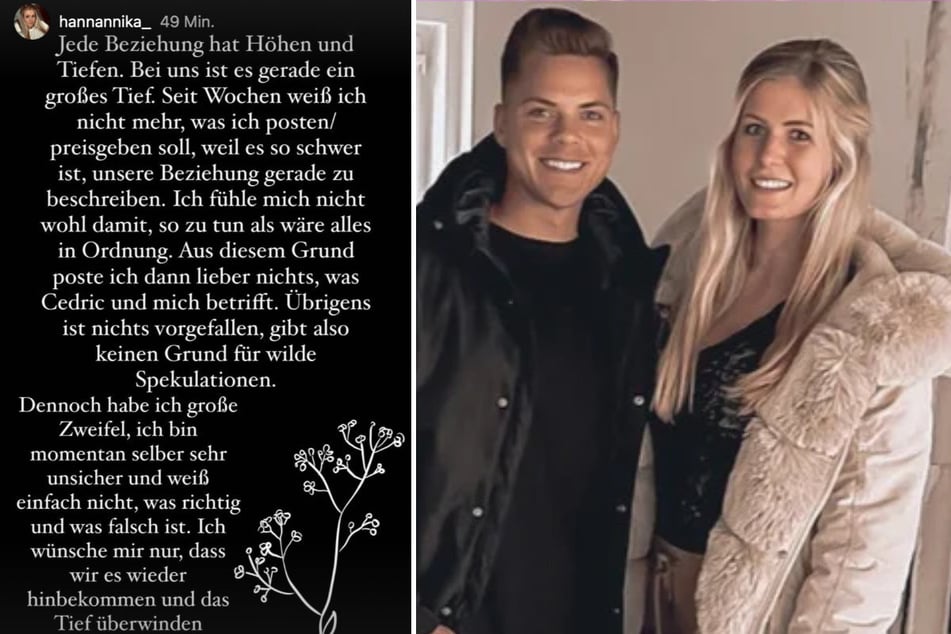 Hanna Annika Möller (25) und Cedric Beidinger (29) bestätigten erstmals ihre Liebes-Krise.