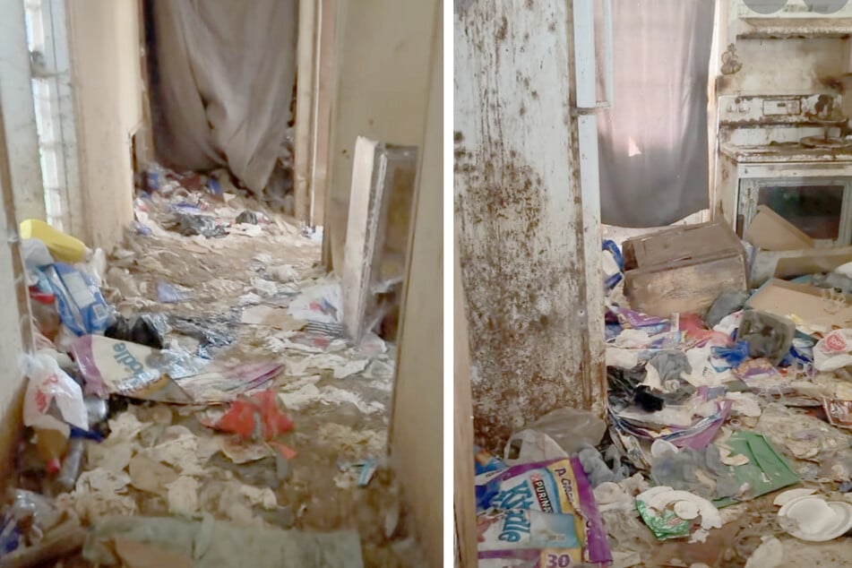 Die Wohnung war völlig vermüllt und verdreckt.